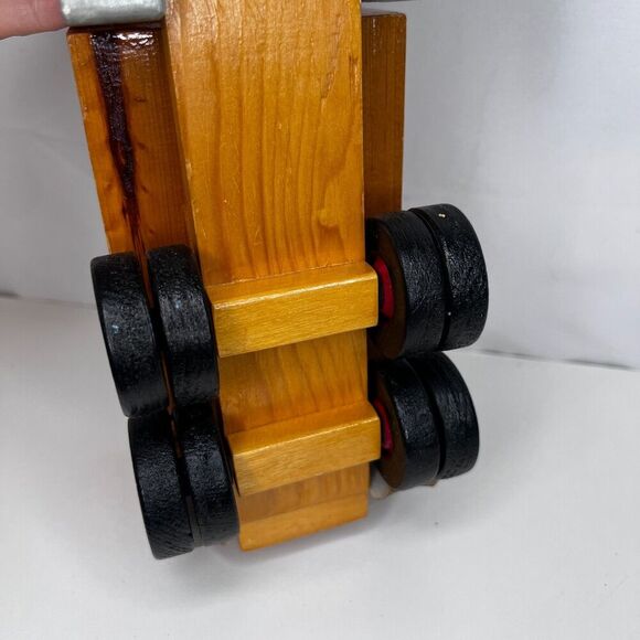 Wooden Dump Truck "Heron Bay" Logo w/ Heron Pic -  Rolls and Bed Lifts - Picture 8 of 14